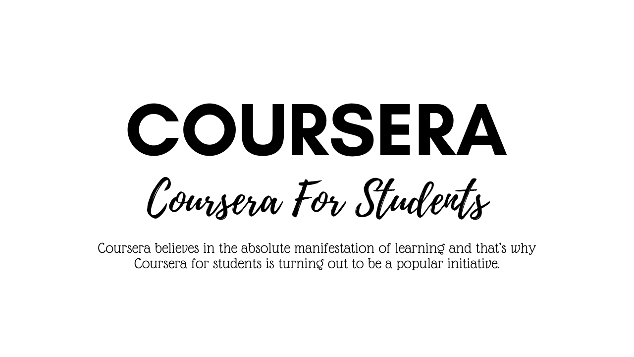 Coursera For Students