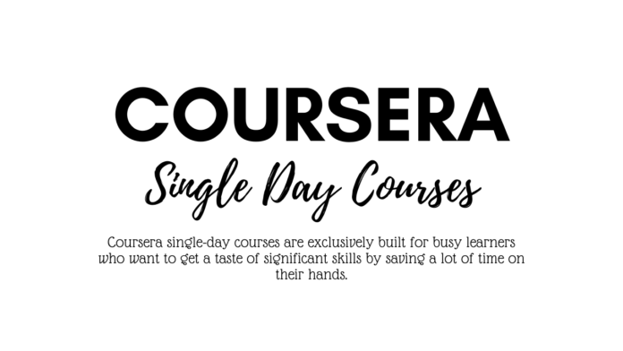 Coursera Single Day Courses